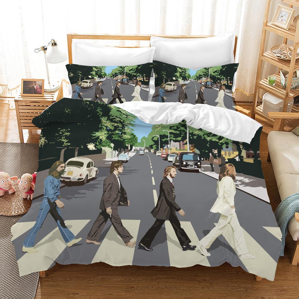 3D The Beatles Quilt Cover Set Bedding Set Pillowcases 63- Jess Art Decoration