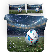 3D Football Soccer Stadium Quilt Cover Set Bedding Set Duvet Cover Pillowcases SF162- Jess Art Decoration