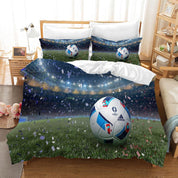 3D Football Soccer Stadium Quilt Cover Set Bedding Set Duvet Cover Pillowcases SF162- Jess Art Decoration