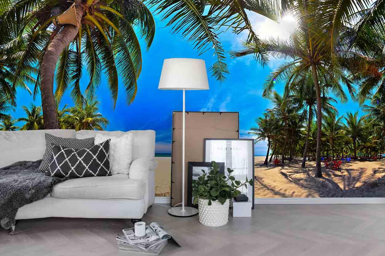 3D Tropical Plant Beach Wall Mural Wallpaper 104- Jess Art Decoration
