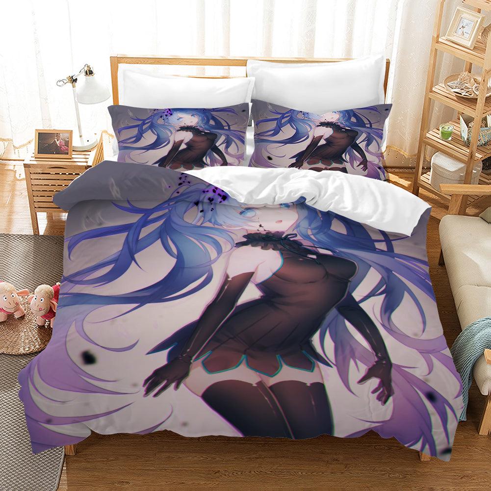3D Hatsune Miku Quilt Cover Set Bedding Set Pillowcases 63- Jess Art Decoration