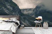 3D black mountain fog wall mural wallpaper 27- Jess Art Decoration