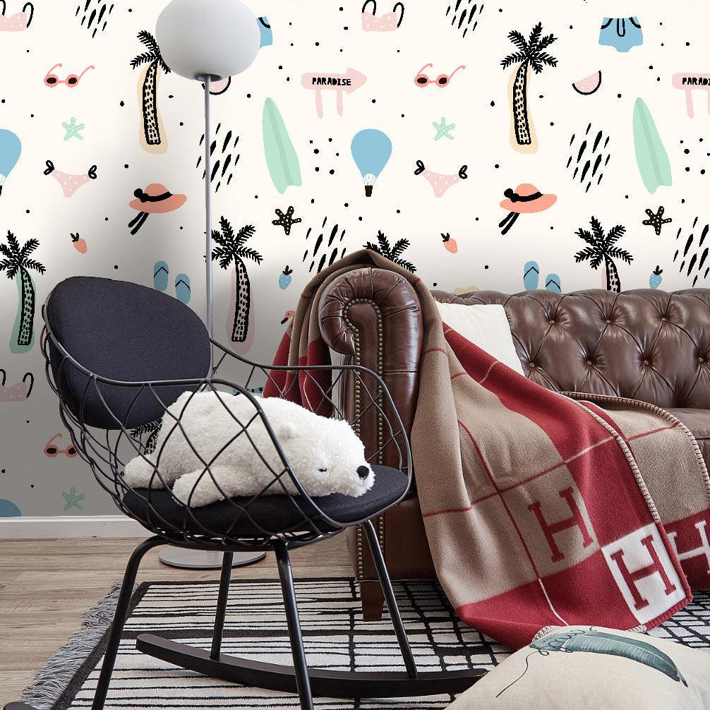 3D Cartoon Tropical Plant Wall Mural Wallpaper 16- Jess Art Decoration