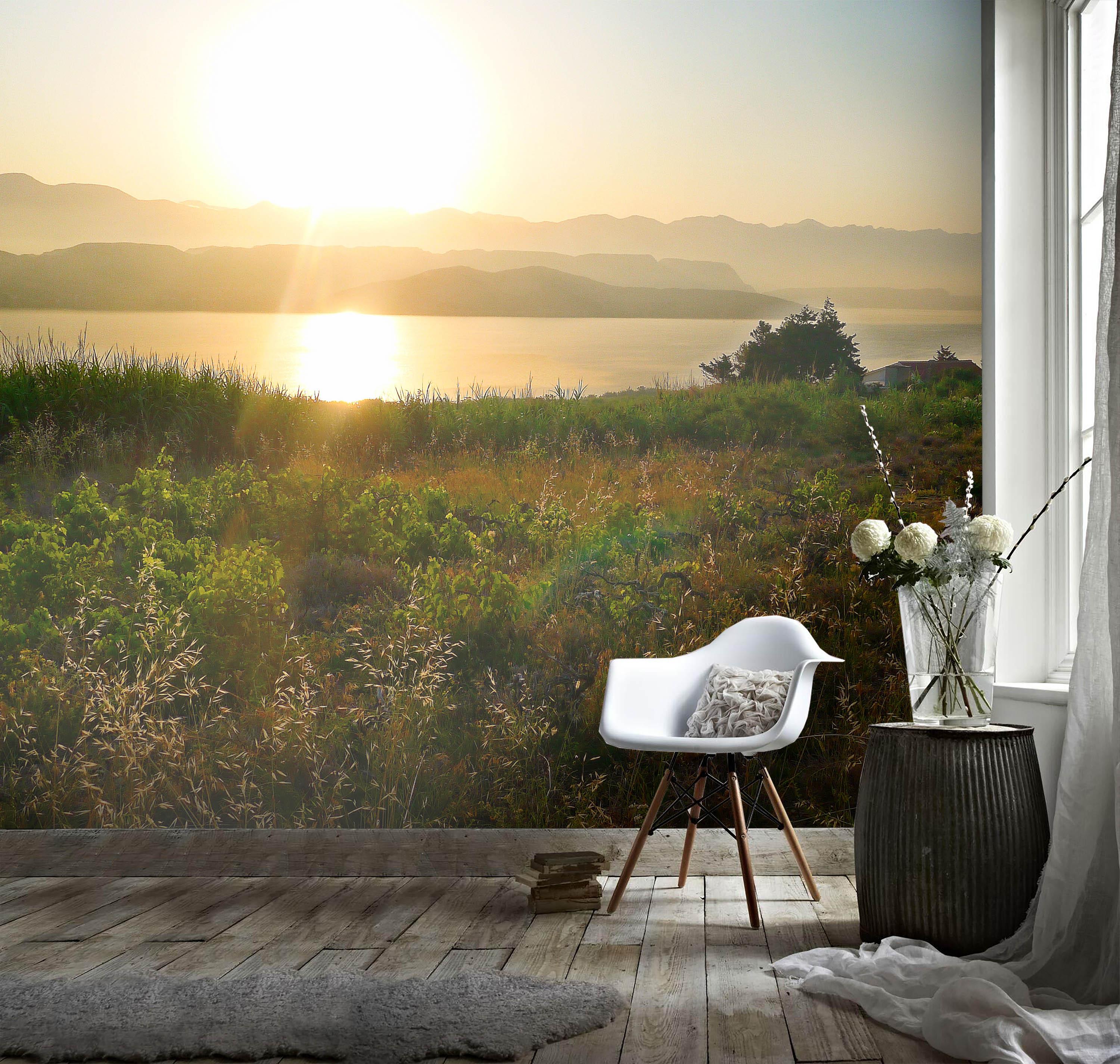 3D Dusk Mountains Rrivers Wall Mural Wallpaper 125- Jess Art Decoration