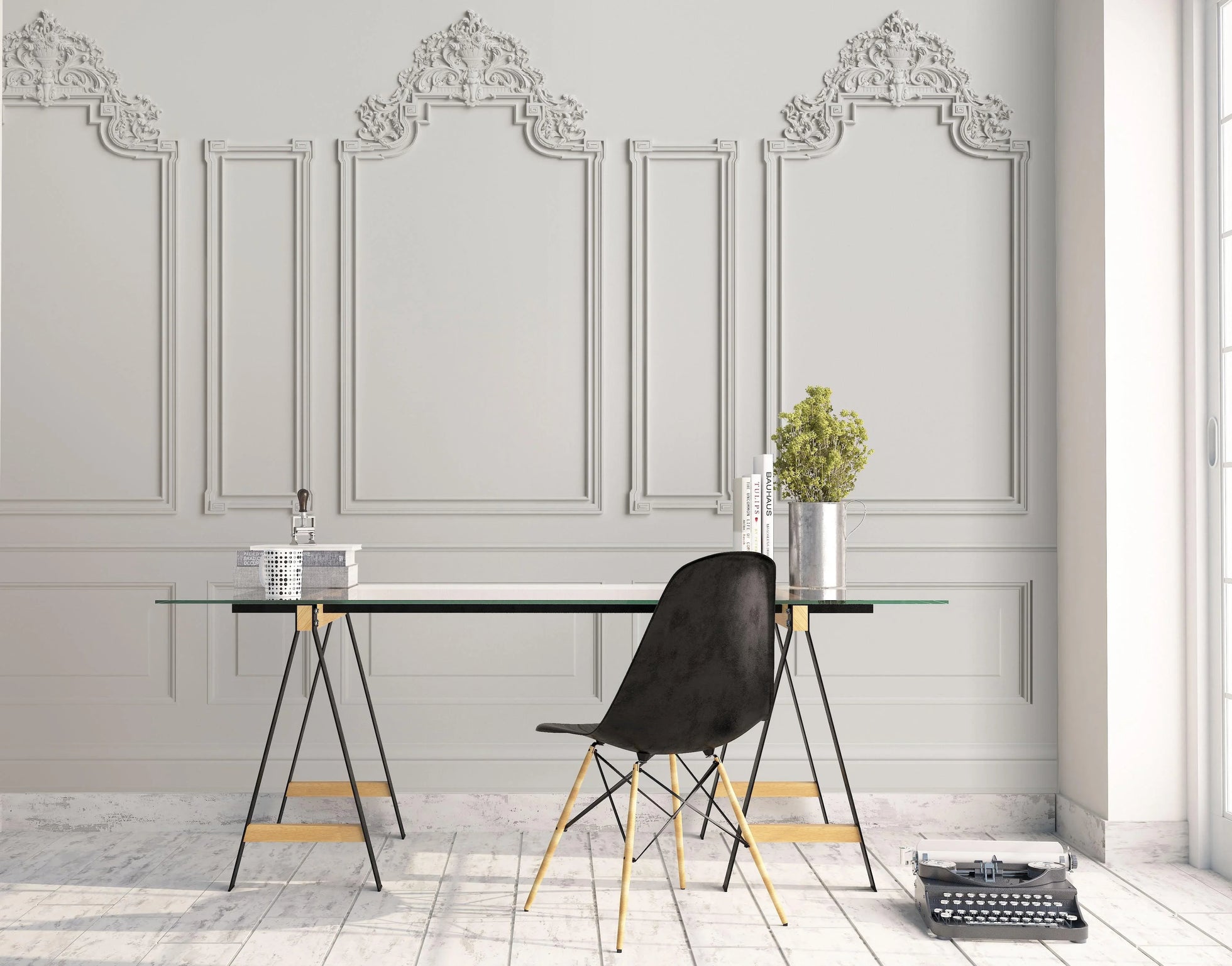 3D White Pattern Relief Effect Wall Mural Wallpaper 43 – Jessartdecoration