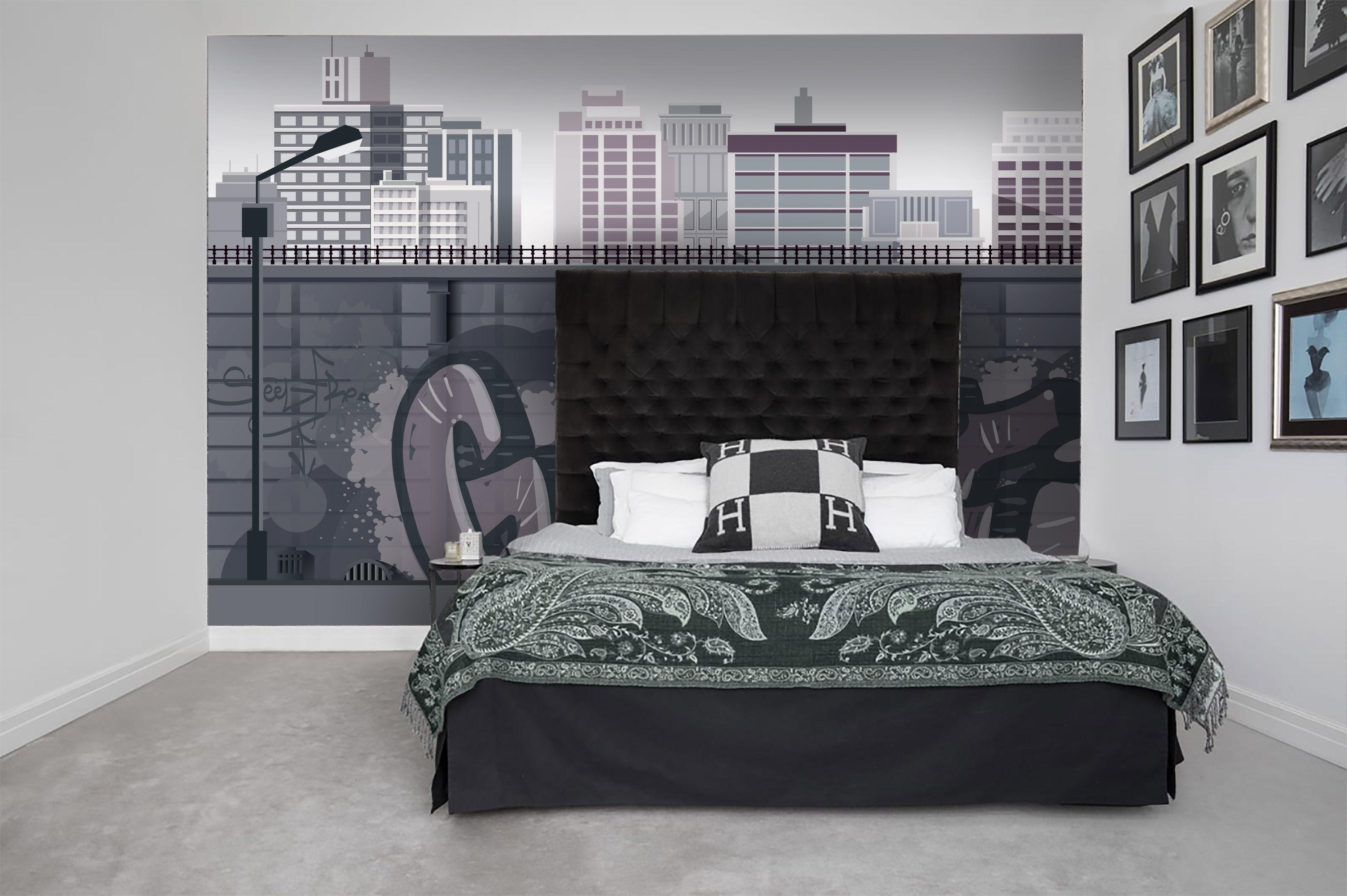 3D City Graffiti Wall Mural Wallpaper 24- Jess Art Decoration