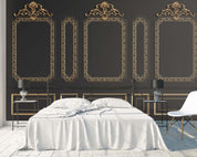 3D Black Pattern Relief Effect Wall Mural Wallpaper  50- Jess Art Decoration