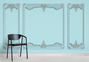 3D Blue Gypsum Relief Effect Wall Mural Wallpaper 33- Jess Art Decoration