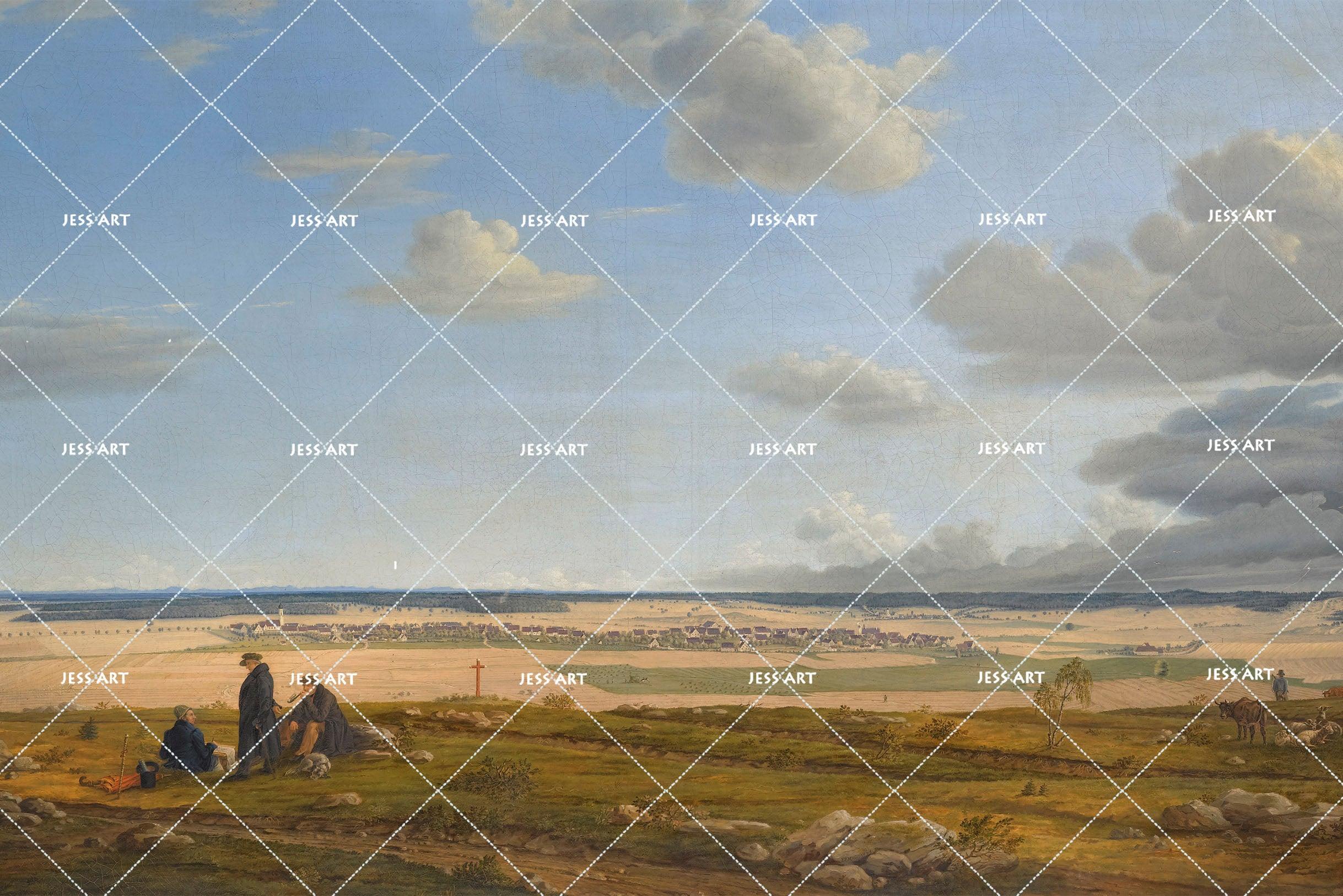 3D beach oil painting wall mural wallpaper 2- Jess Art Decoration