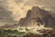 3D sea peak oil painting wall mural wallpaper 22- Jess Art Decoration