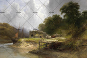 3D countryside oil painting wall mural wallpaper 42- Jess Art Decoration