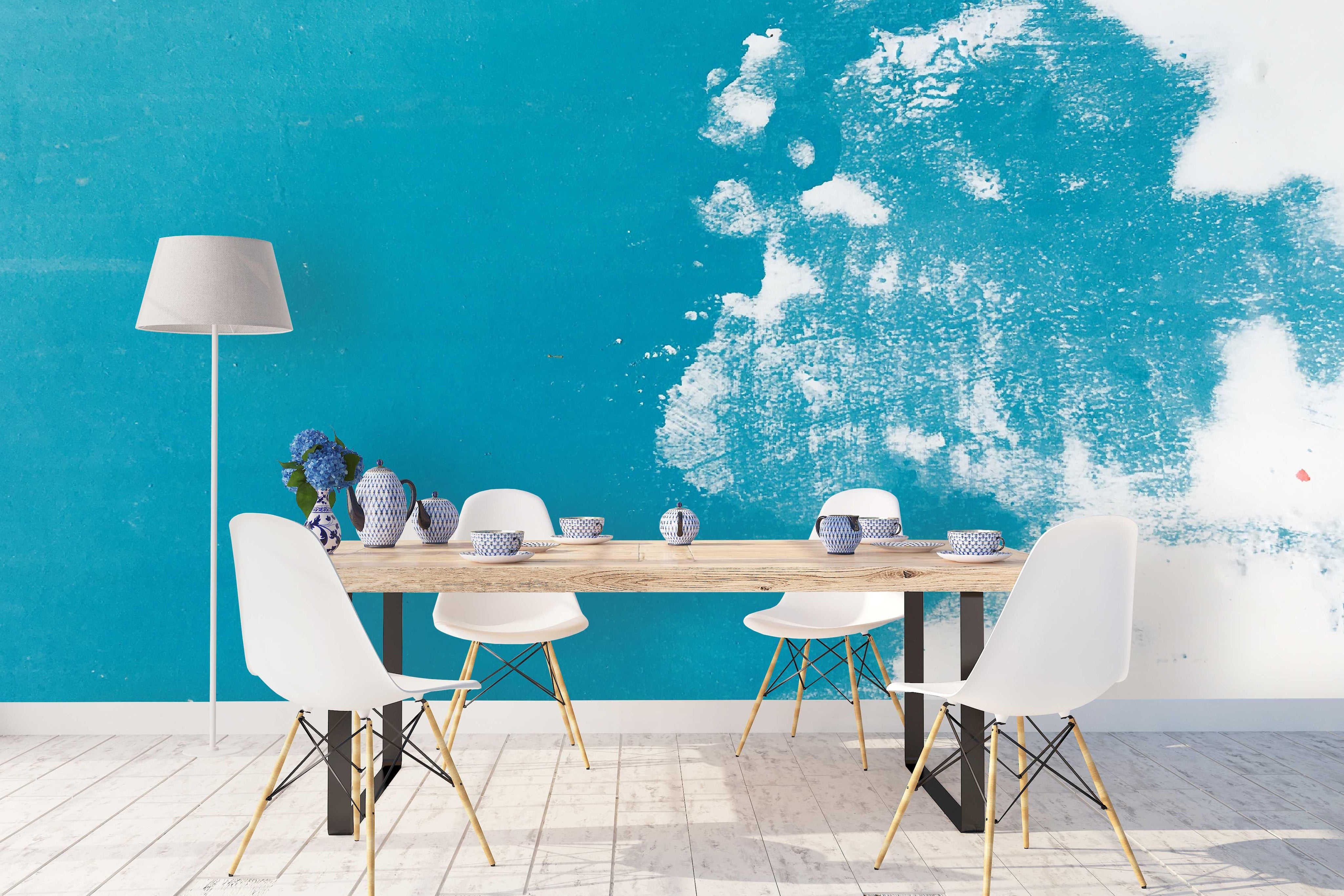 3D Blue White Color Wall Mural Wallpaper 21- Jess Art Decoration