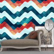 3D Color Wave Stripe Wall Mural Wallpaper 24- Jess Art Decoration