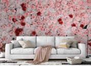 3D pink rose wall mural wallpaper 15- Jess Art Decoration