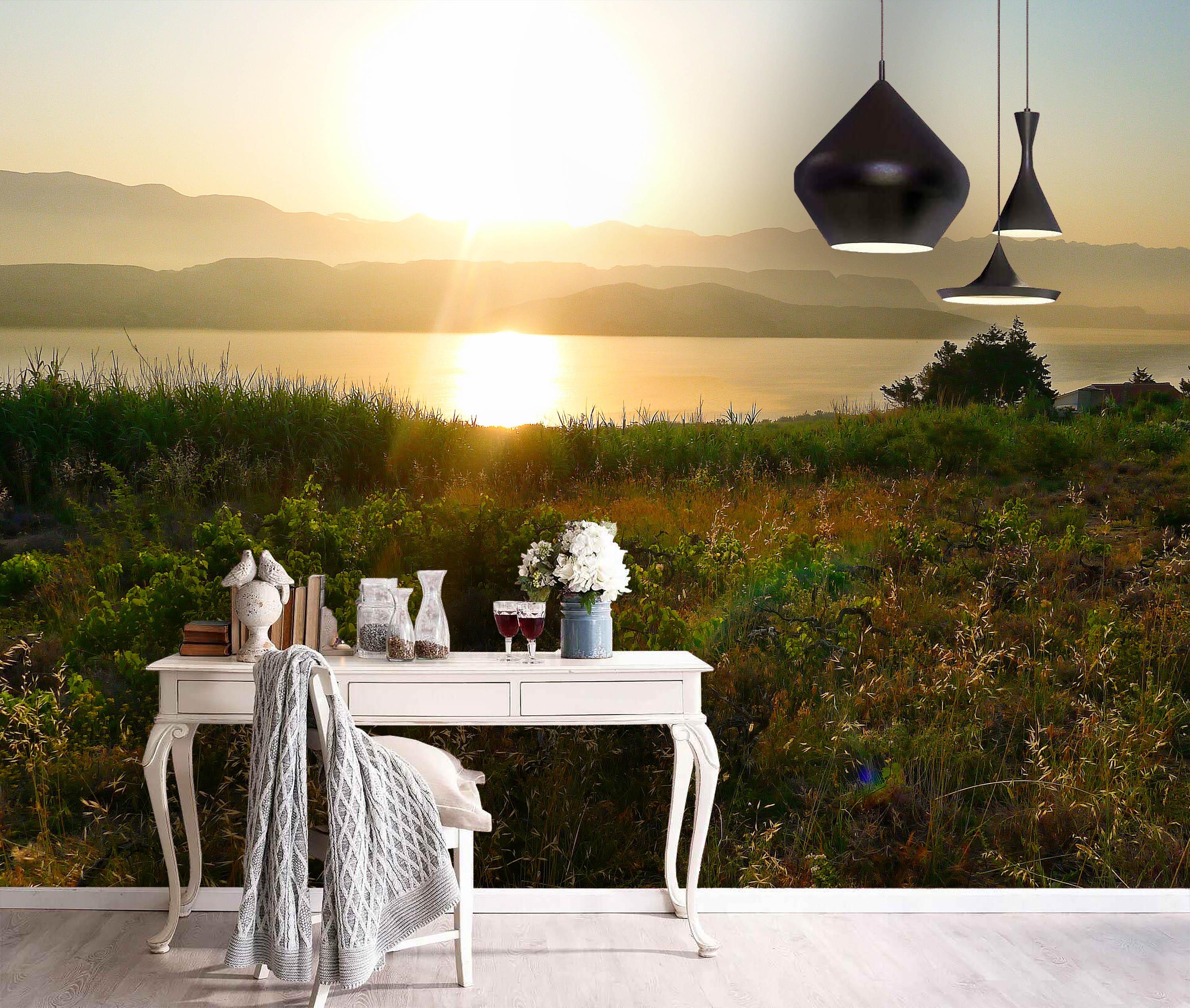 3D Dusk Mountains Rrivers Wall Mural Wallpaper 125- Jess Art Decoration