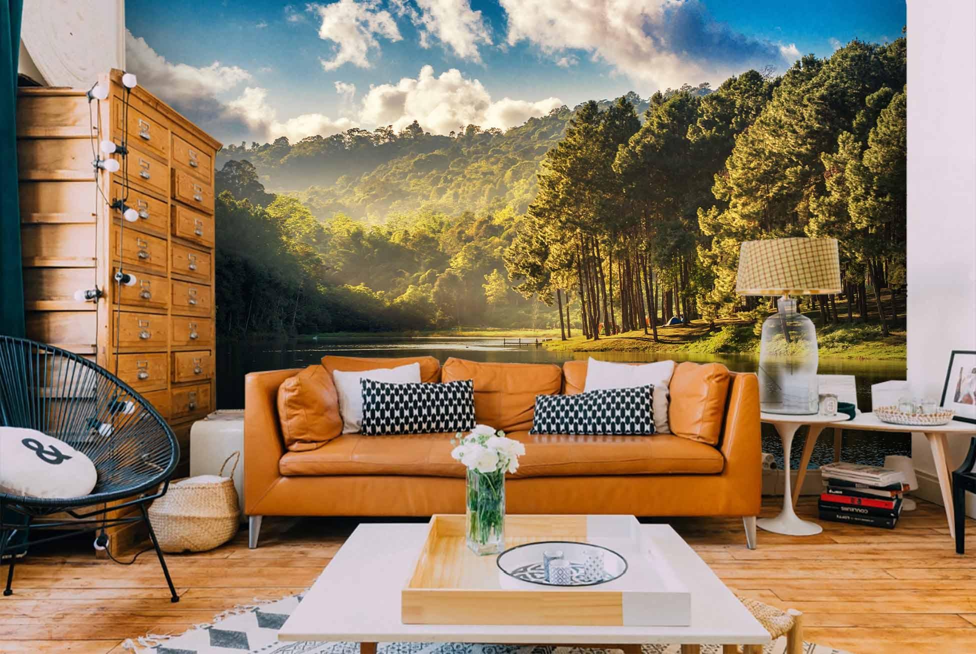 3D Jungle Creek Wall Mural Wallpaper 123- Jess Art Decoration