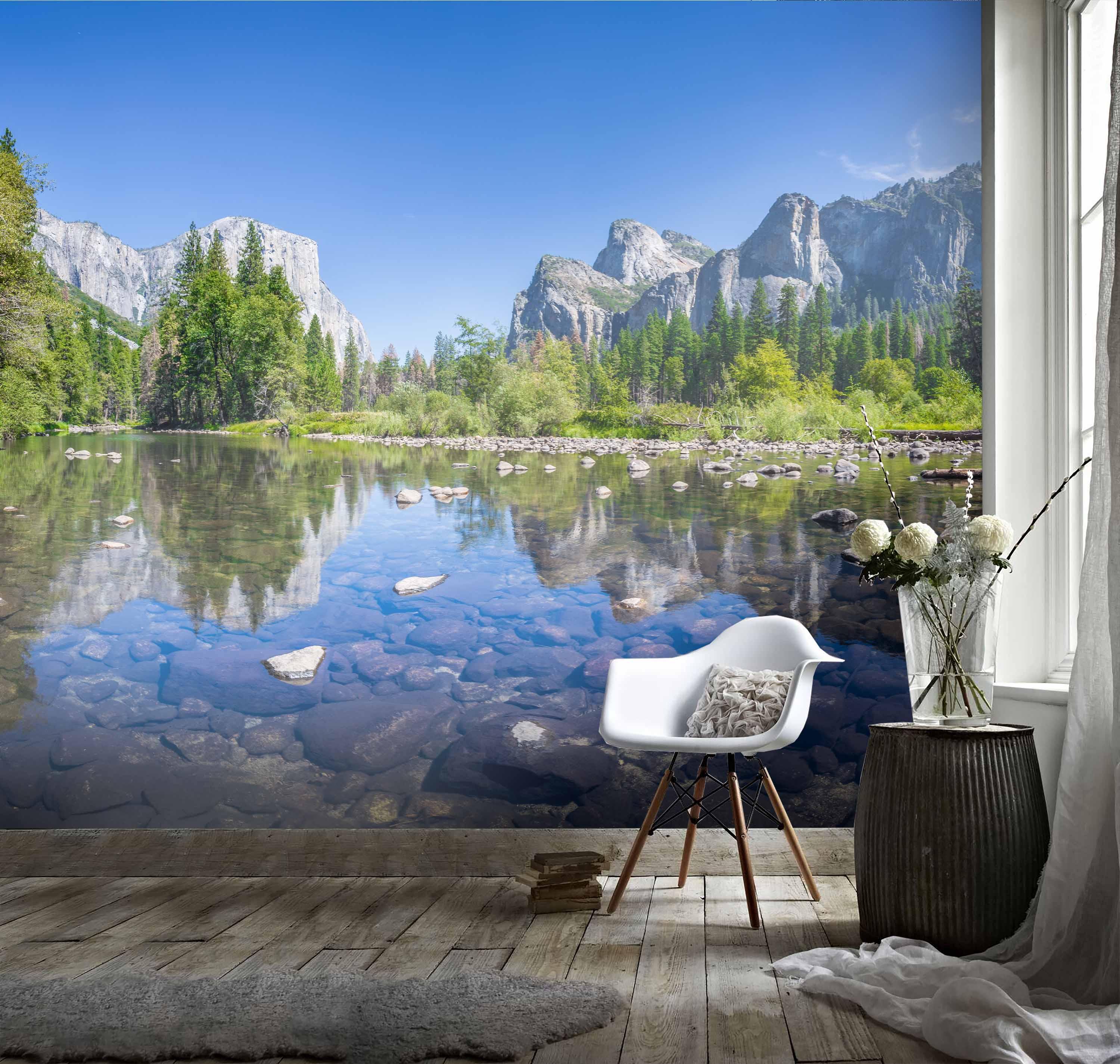 3D Valley Stream Wall Mural Wallpaper 121- Jess Art Decoration