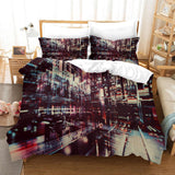 3D City Street View Quilt Cover Set Bedding Set Pillowcases 259- Jess Art Decoration