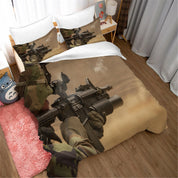 3D Military War Quilt Cover Set Bedding Set Pillowcases 04- Jess Art Decoration