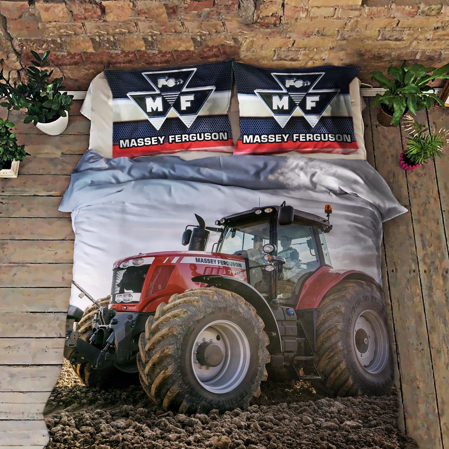 3D Tractor Quilt Cover Set Bedding Set Duvet Cover Pillowcases WJ 1656- Jess Art Decoration