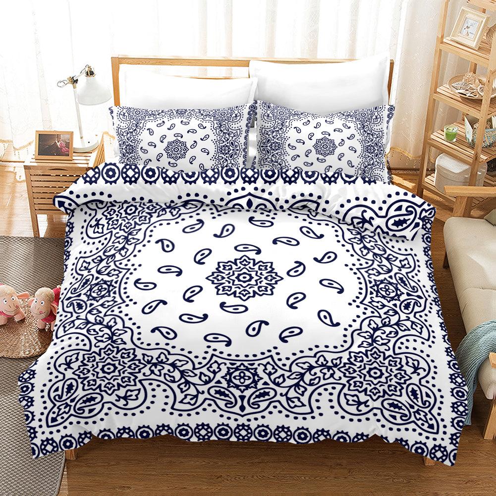 3D Abstract Blue Whale Quilt Cover Set Bedding Set Pillowcases 172- Jess Art Decoration