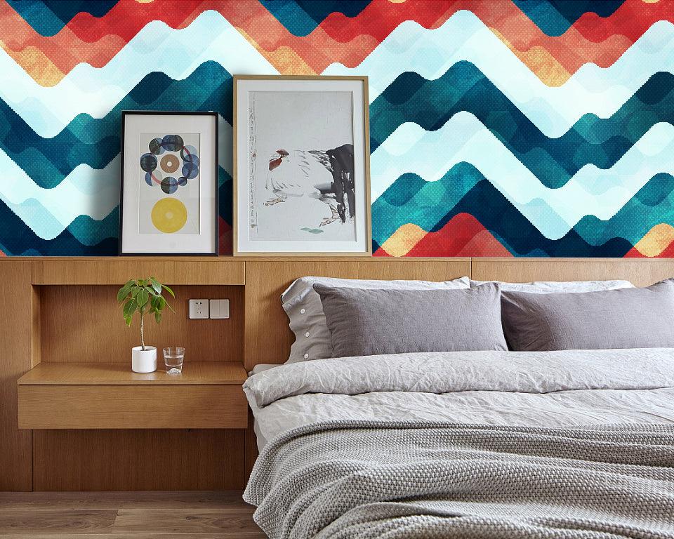 3D Color Wave Stripe Wall Mural Wallpaper 24- Jess Art Decoration