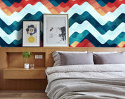 3D Colorful Waves Strile Wall Mural Wallpaper 23- Jess Art Decoration