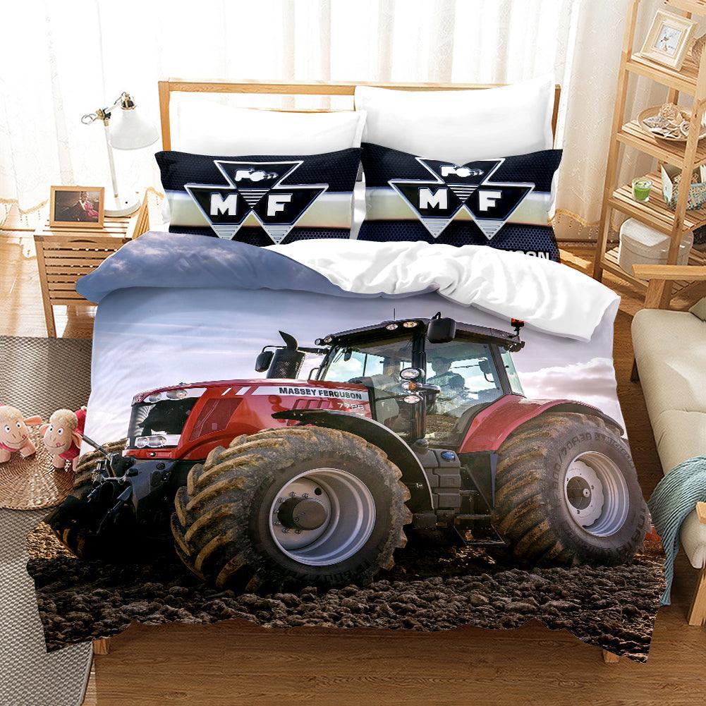 3D Tractor Quilt Cover Set Bedding Set Duvet Cover Pillowcases WJ 1656- Jess Art Decoration