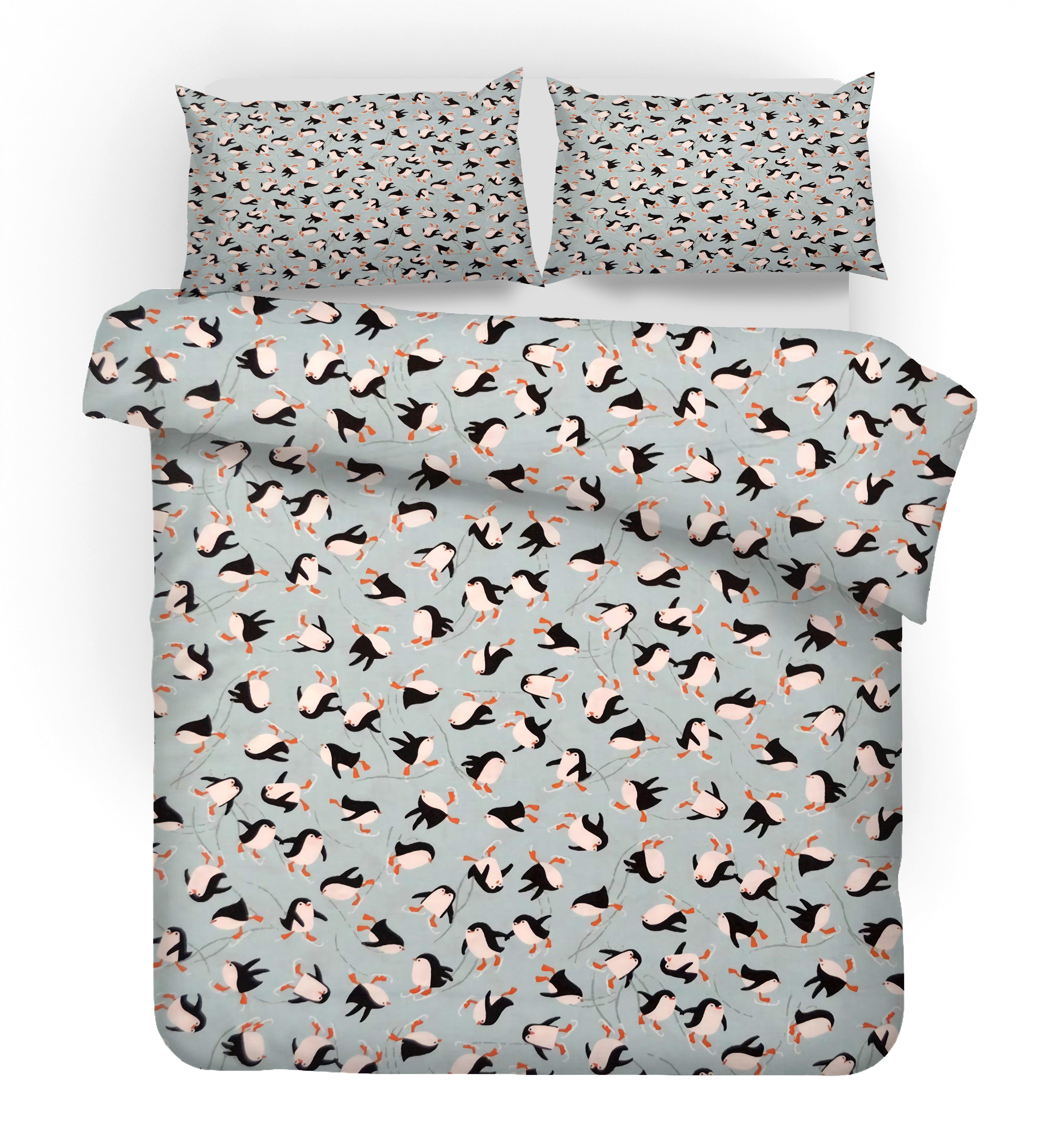 3D Cartoon Penguin Quilt Cover Set Bedding Set Pillowcases 98- Jess Art Decoration