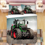 3D Tractor Quilt Cover Set Bedding Set Duvet Cover Pillowcases WJ 1657- Jess Art Decoration