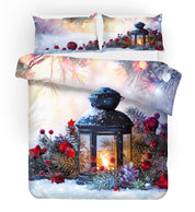 3D Christmas Decoration Quilt Cover Set Bedding Set Pillowcases 154- Jess Art Decoration