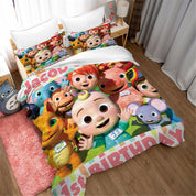 3D Cartoon Nursery Rhymes Pattern Quilt Cover Set Bedding Set Duvet Cover Pillowcases 62- Jess Art Decoration