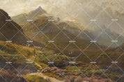 3D landscape oil painting mountain grassland wall mural wallpaper 70- Jess Art Decoration
