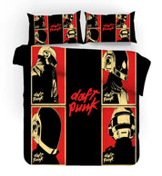 3D Daft Punk Quilt Cover Set Bedding Set Pillowcases 08- Jess Art Decoration