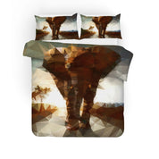 3D Abstract Elephant Quilt Cover Set Bedding Set Pillowcases 139- Jess Art Decoration
