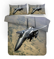 3D Military Combat Aircraft Quilt Cover Set Bedding Set Pillowcases 09- Jess Art Decoration