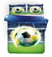 3D Football Field Soccer Stadium Quilt Cover Set Bedding Set Duvet Cover Pillowcases SF169- Jess Art Decoration