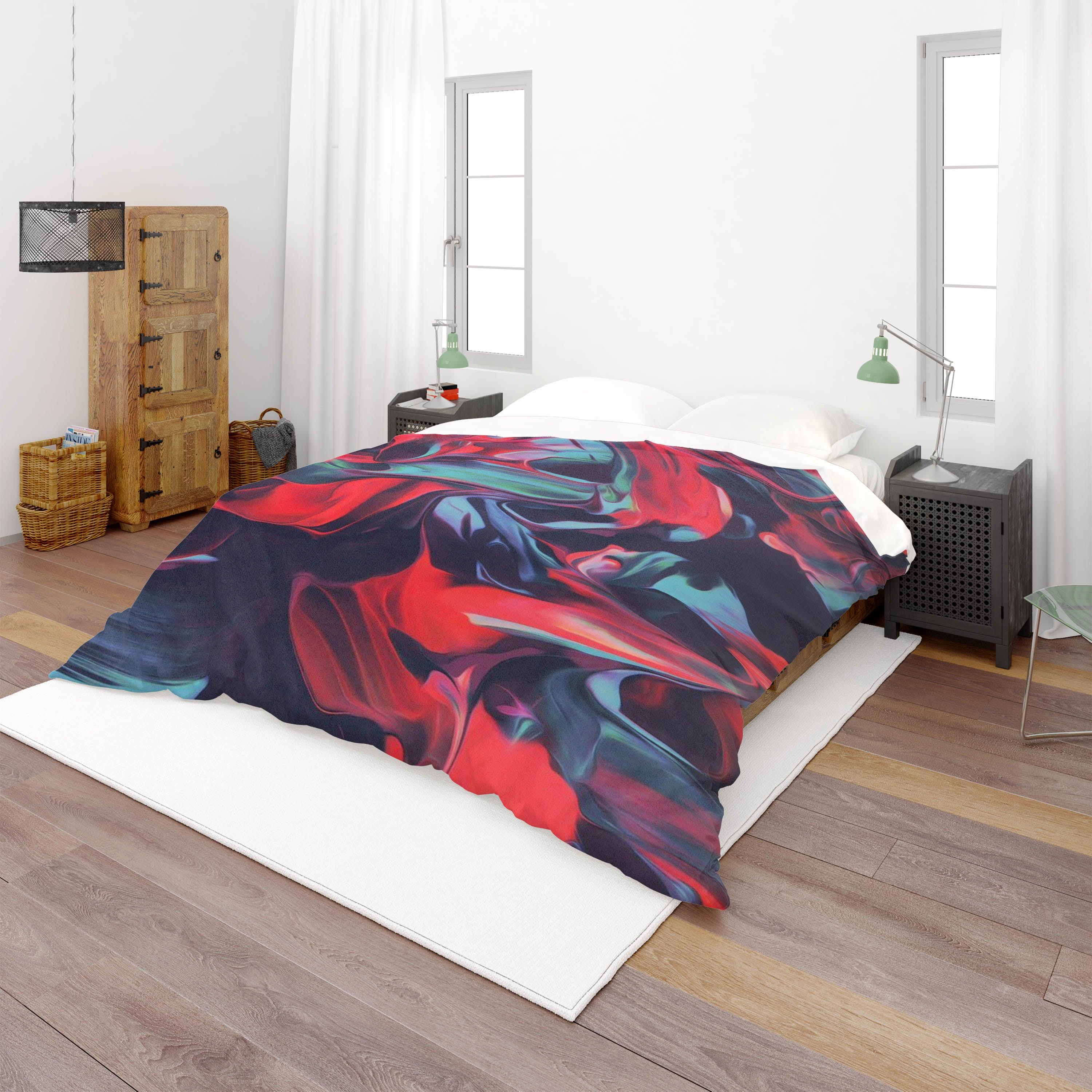 3D Color Abstract Pattern Quilt Cover Set Bedding Set Pillowcases  25- Jess Art Decoration