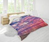 3D Pink Sea Beach Quilt Cover Set Bedding Set Pillowcases 97- Jess Art Decoration