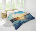 3D Blue Sea Mountains Quilt Cover Set Bedding Set Pillowcases 56- Jess Art Decoration