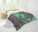 3D Green Coconut Tree Quilt Cover Set Bedding Set Pillowcases 80- Jess Art Decoration