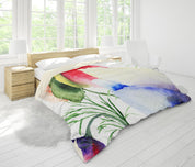 3D Watercolor Floral Quilt Cover Set Bedding Set Pillowcases 110- Jess Art Decoration