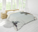 3D Blue Sea Minibus Coconut Tree Quilt Cover Set Bedding Set Pillowcases 20- Jess Art Decoration