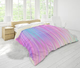 3D Pink Green Stripes Quilt Cover Set Bedding Set Pillowcases 117- Jess Art Decoration