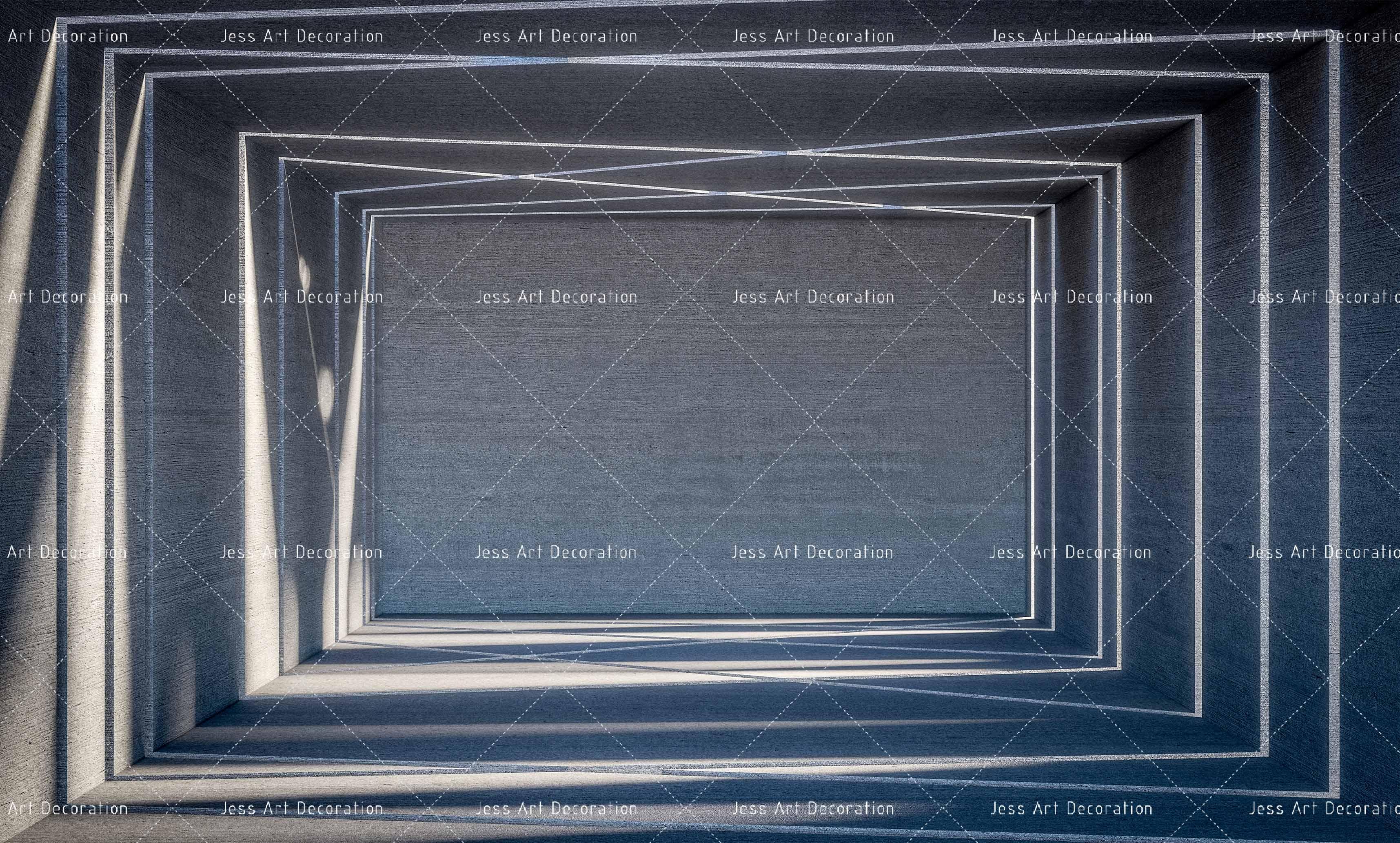 3D Black White Geometric Space Wall Mural Wallpaper 86- Jess Art Decoration