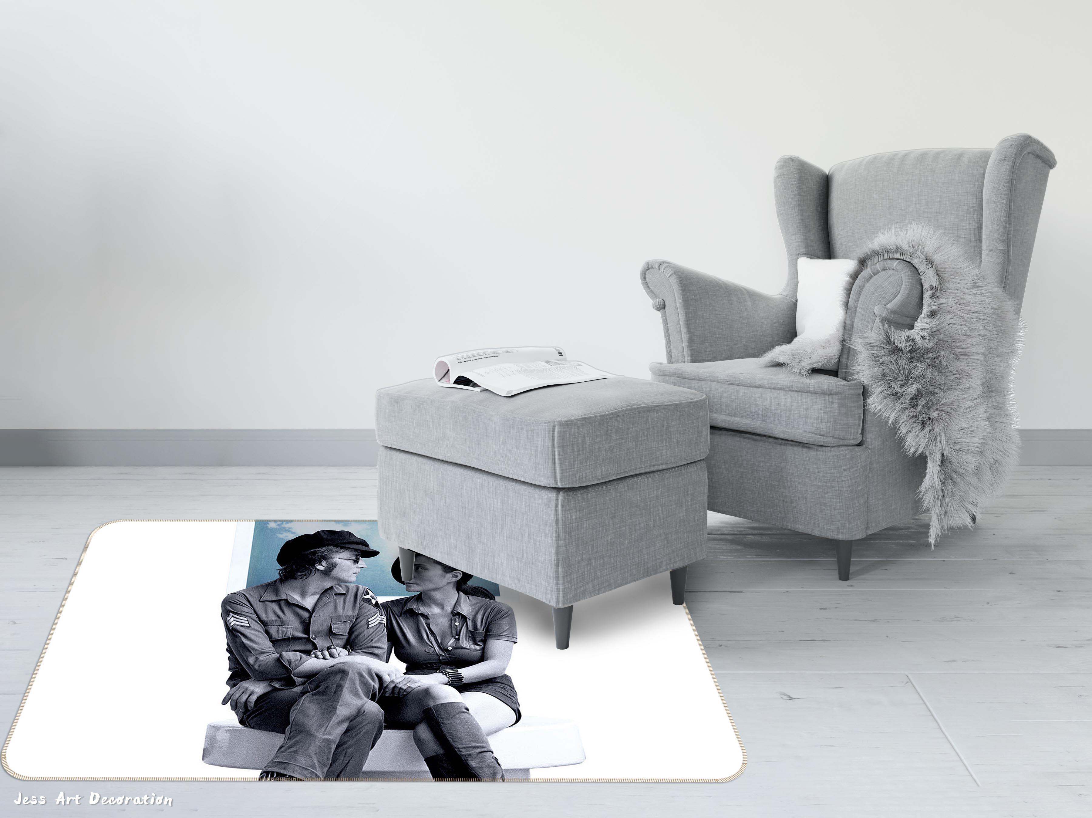 3D John Yoko Non-Slip Rug Mat 178- Jess Art Decoration