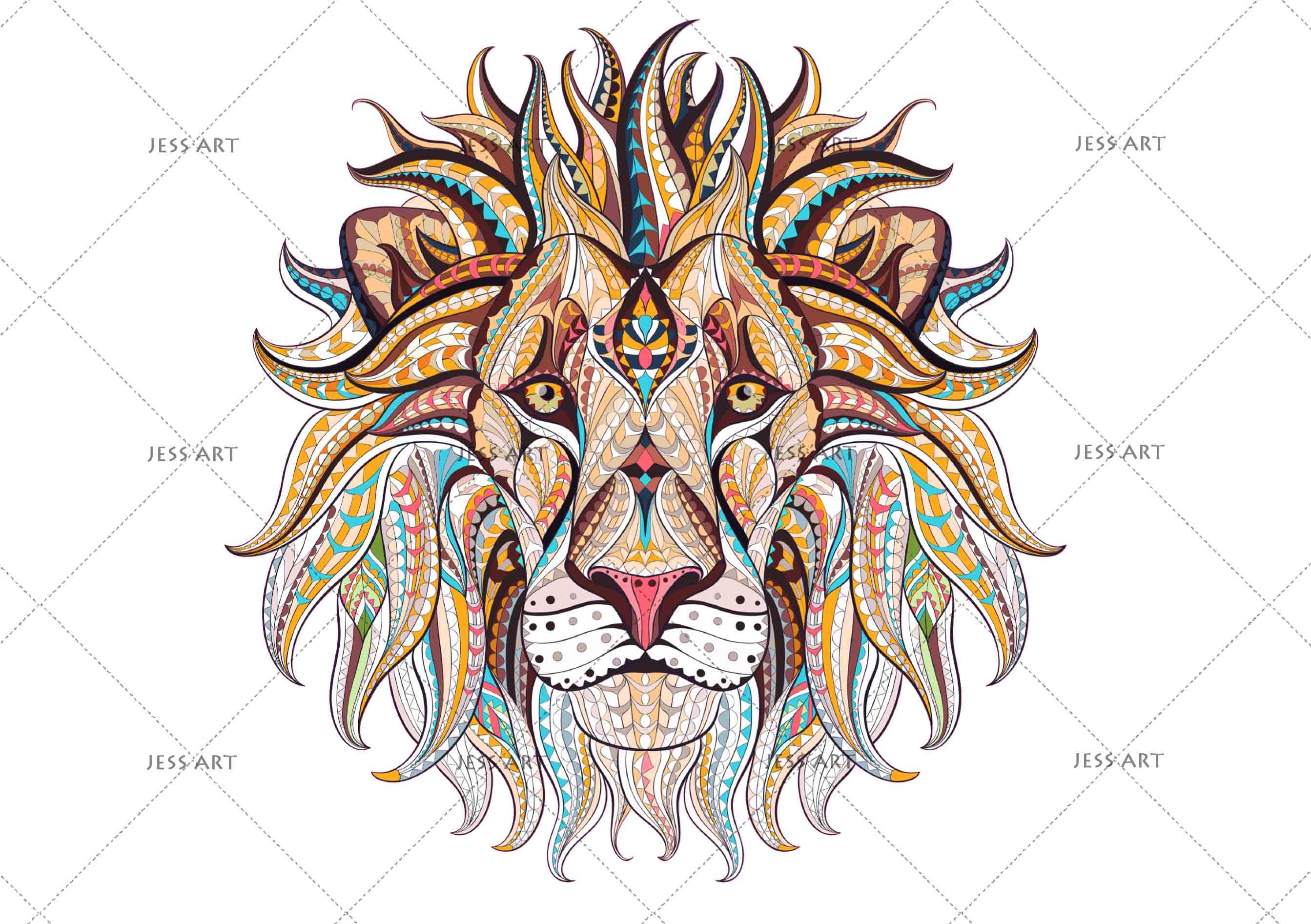 3D Lion Wall Mural Wallpaper 190- Jess Art Decoration