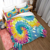 3D Color Tie Dye Quilt Cover Set Bedding Set Duvet Cover Pillowcases 99- Jess Art Decoration