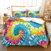 3D Color Tie Dye Quilt Cover Set Bedding Set Duvet Cover Pillowcases 99- Jess Art Decoration