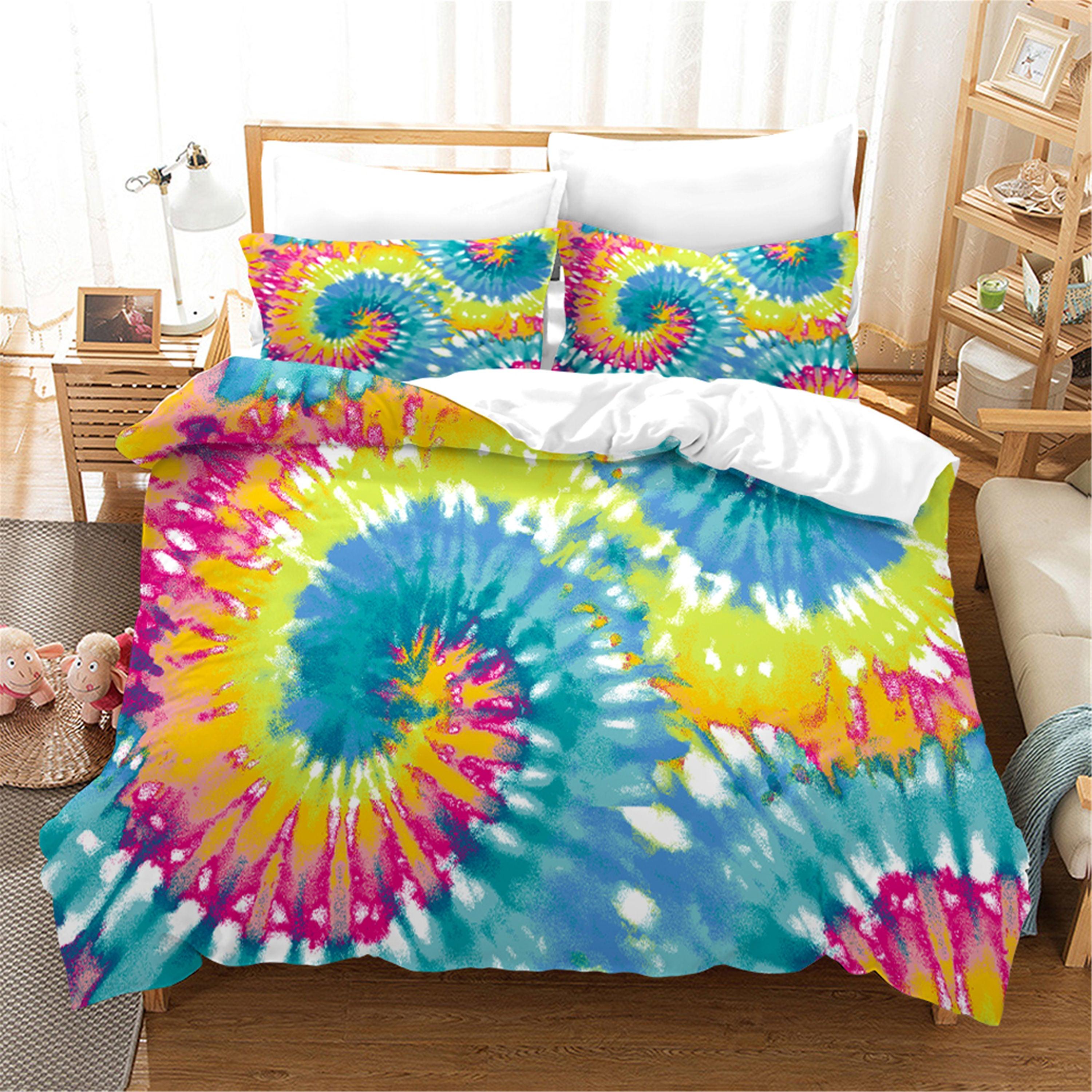 3D Color Tie Dye Quilt Cover Set Bedding Set Duvet Cover Pillowcases 99- Jess Art Decoration